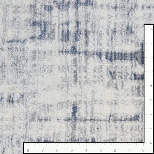 Custom Crystal Wave, 72% UV Stabilized Royaltron polypropylene and 28% Polysilk Area Rug