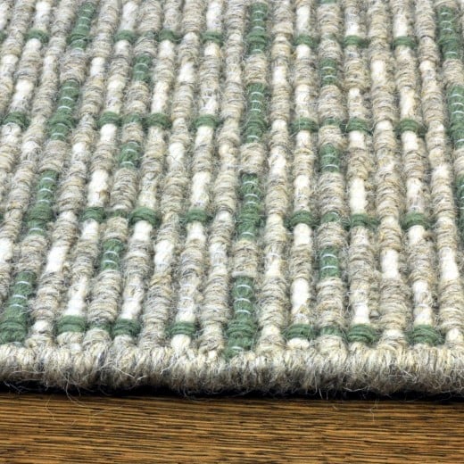 Custom Elation Fern, 100% Wool Area Rug