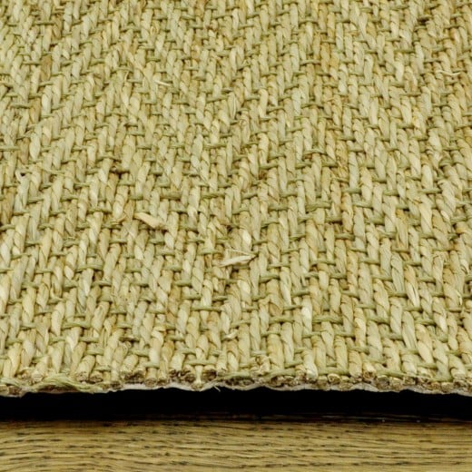 Custom Crest Natural, 100% Seagrass Reeds Area Rug