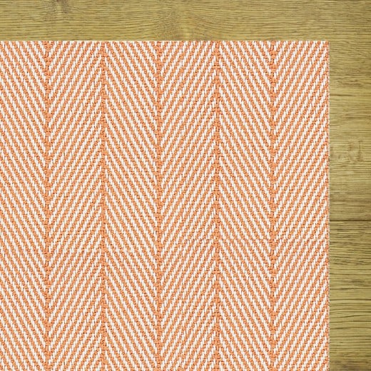 Custom Compass Orange, 100% Polypropylene Area Rug