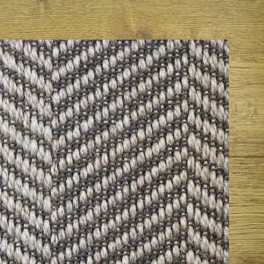 Custom Fresco Birch Pepper, 100% Sisal Area Rug