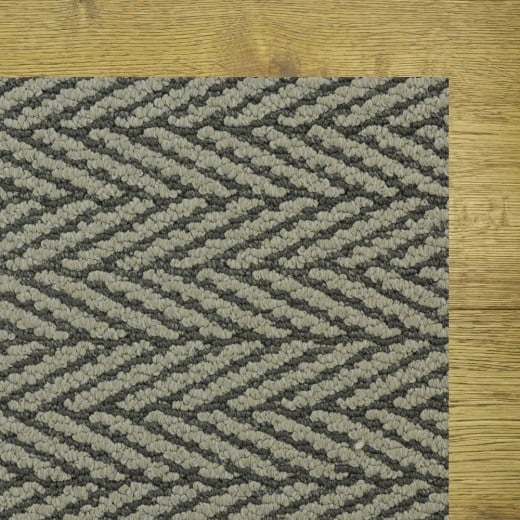 Custom Only Natural II Graphite, 100% Stainmaster Luxerell Bcf Nylon Area Rug