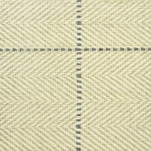 Custom Peter Island Squared Linen, 100% Wool Area Rug