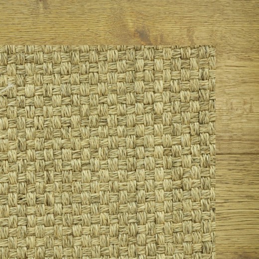 Custom Quadro Hush Beige, 100% Sisal Area Rug