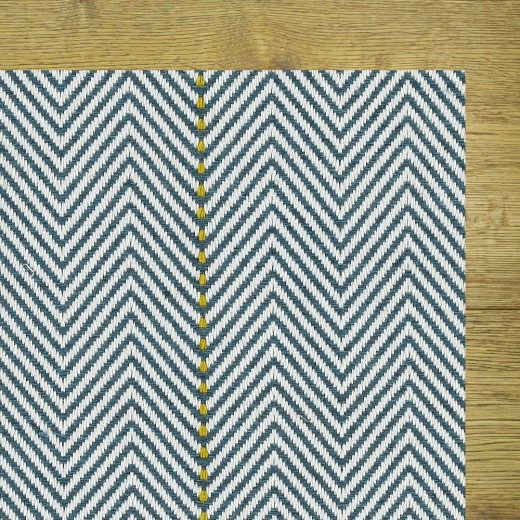 Custom Quantum Blue, 100% UV Treated Polyester Area Rug