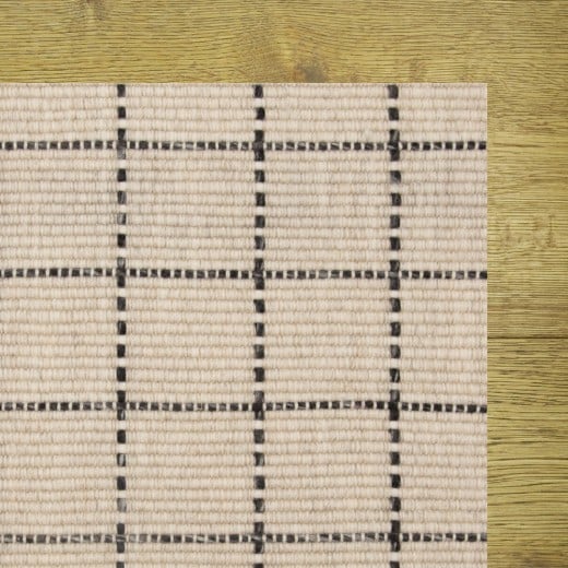 Custom Quill Black Sand, 100% Wool Area Rug