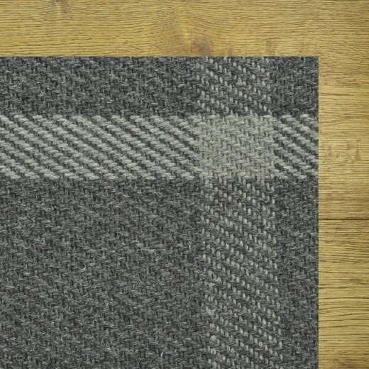 Custom Road town Charcoal, 100% Wool Area Rug