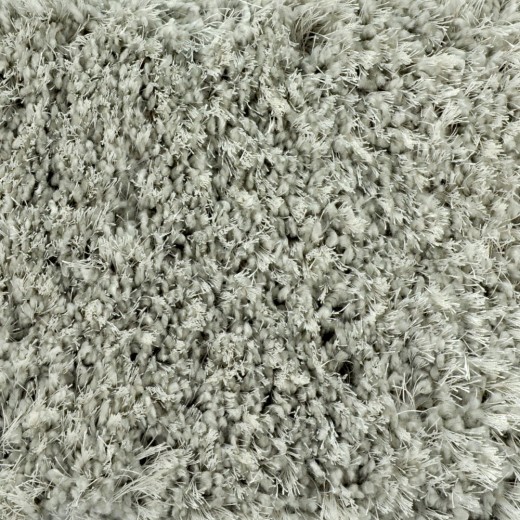 Custom Shaggy Shimmer Silver, 65% Polypropylene/35% Polyester Area Rug