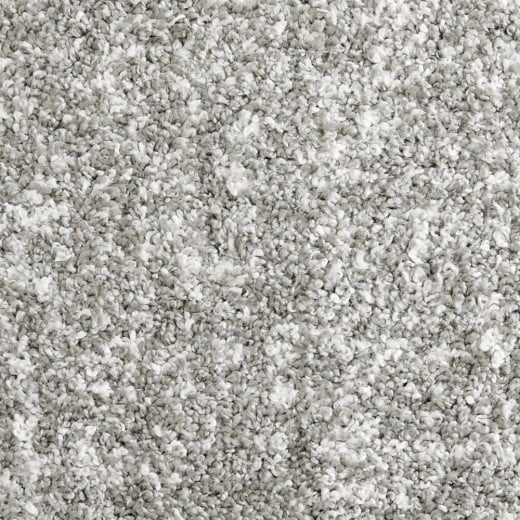 Custom Shaggy Superstar Silver, 100% Solution Dyed Polypropylene Area Rug