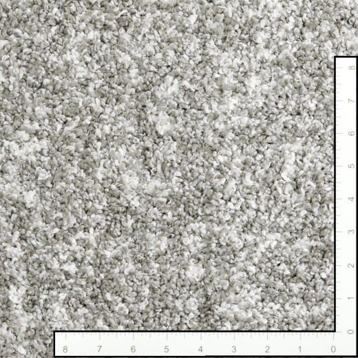 Custom Shaggy Superstar Silver, 100% Solution Dyed Polypropylene Area Rug