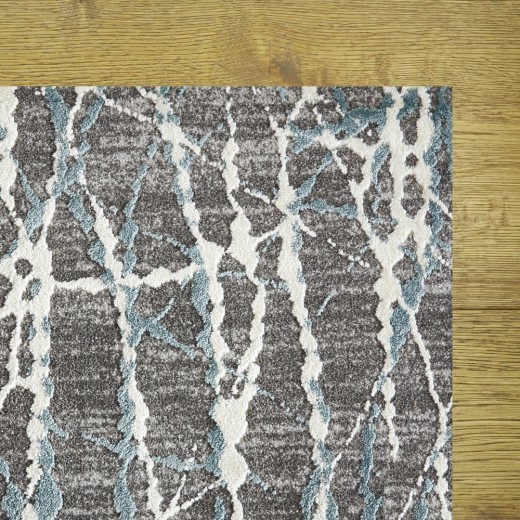 Custom Wavelength Spa, 58% Polysilk/42% Royaltron™ Polypropylene Area Rug