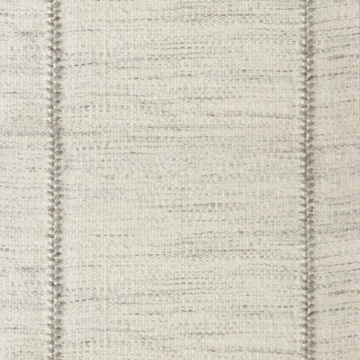 Custom Stitchery Stripe Pearl, 100% New Zealand Wool Area Rug