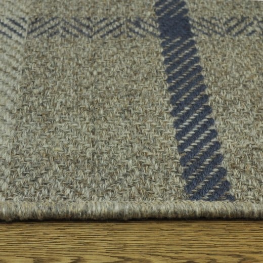 Custom Tattersall Lakeside, 100% New Zealand Wool Area Rug