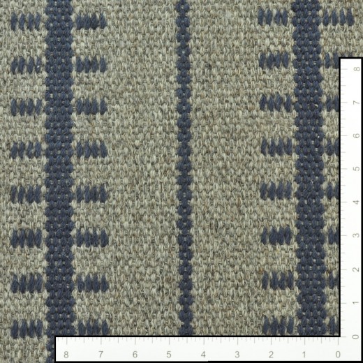 Custom Ticking stripe Lakeside, 100% New Zealand Wool Area Rug