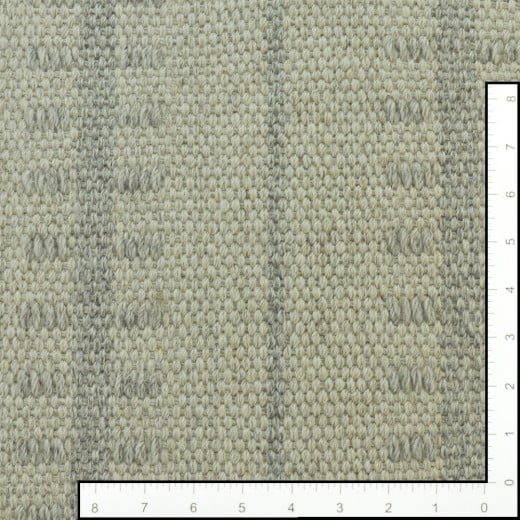 Custom Ticking stripe Pearl, 100% New Zealand Wool Area Rug