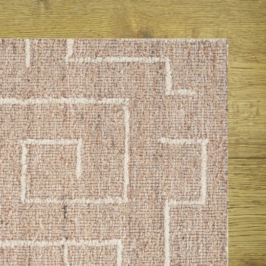 Custom Trekker Wheat, 70% Wool, 30% Nylon Area Rug