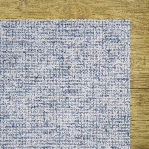 Custom Turret Washed Denim, 55% wool / 45% polysilk Area Rug