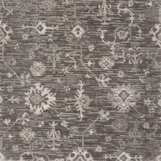 Custom Wanderlust Charcoal, 71% Royaltron Polypropylene/29% Polysilk Area Rug