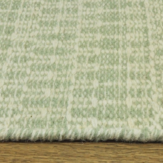 Custom Breeze Pistachio, 100% Wool Area Rug