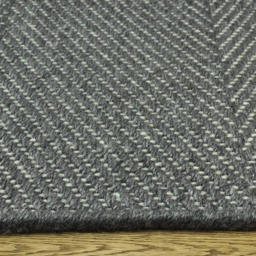 Custom Glimmer Inkwell, 100% Wool Area Rug
