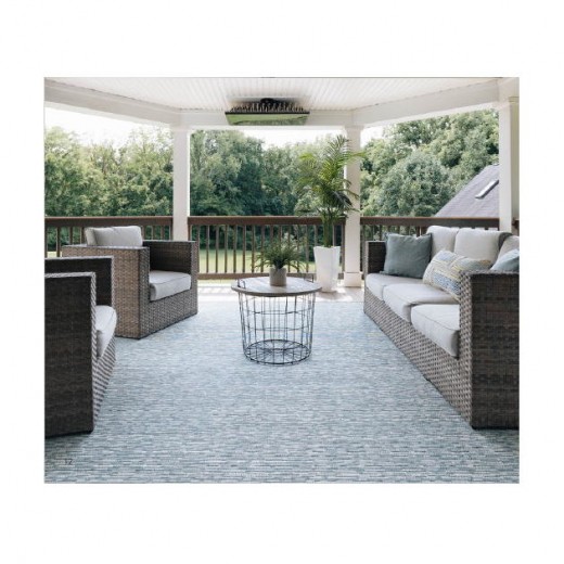 Custom Finesse Sky Blue, 100% Polypropylene Area Rug