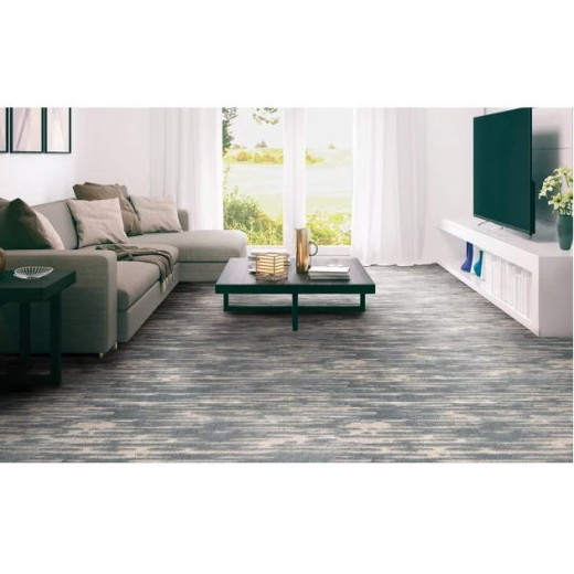 Custom Breakwater Navy, 50% Polypropylene/50% Polyester Area Rug
