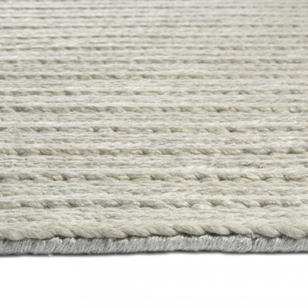 Custom Bedford Cord, Bedford Cord, Silver (10'x14' / Rectangle), 70% Viscose / 30% Wool Area Rug