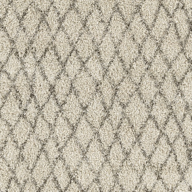 Custom Fab Shag Diamond, Fab Shag Diamond, Sea Salt (8'x10' / Rectangle), 100% Royaltron Polypropylene Area Rug