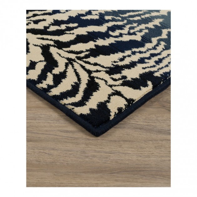 Custom Tabby, 133500A, Blue (5'3x7'9 / Rectangle), 100% Polypropylene Area Rug