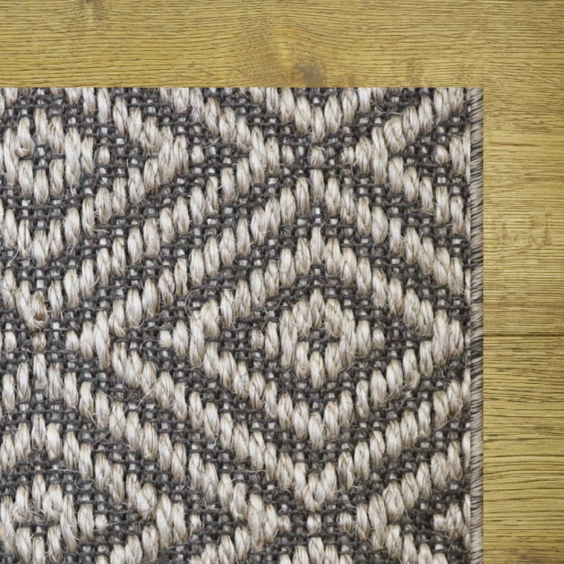 Custom Bakari Jewel Birch Pepper, 100% Sisal Area Rug
