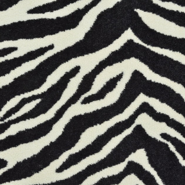 Custom Cape Town Collection Zebra, 100% Nylon  Area Rug