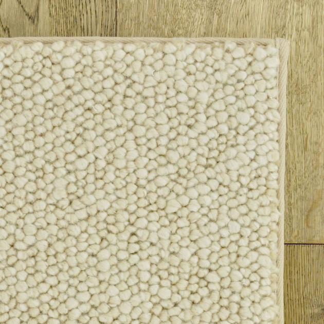 Custom Galet Kaolin, 100% Wool Area Rug
