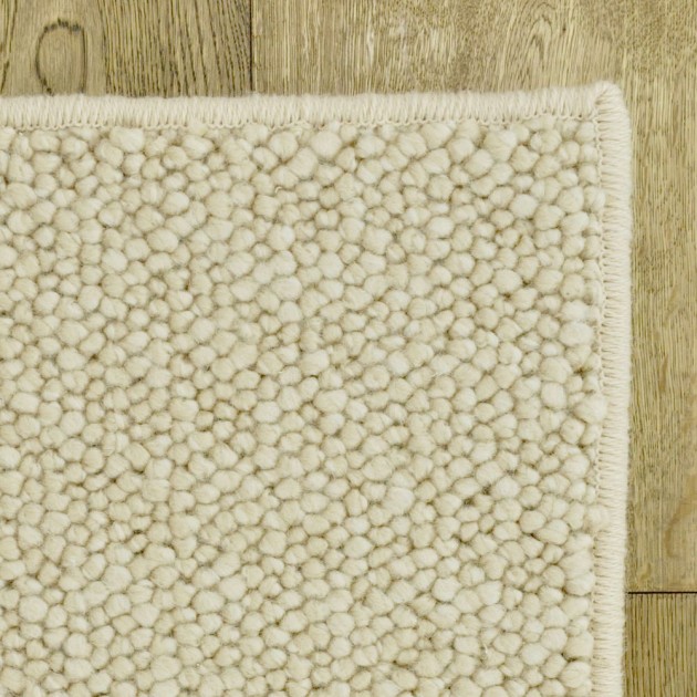 Custom Galet Kaolin, 100% Wool Area Rug