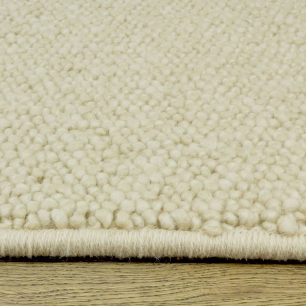 Custom Galet Kaolin, 100% Wool Area Rug