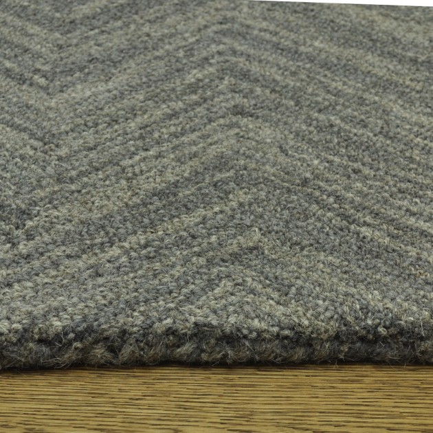 Custom Grandeur Gradient Flannel, 100% Wool Area Rug