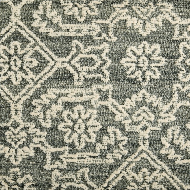 Custom Grandeur Lace Ash, 100% Wool Area Rug