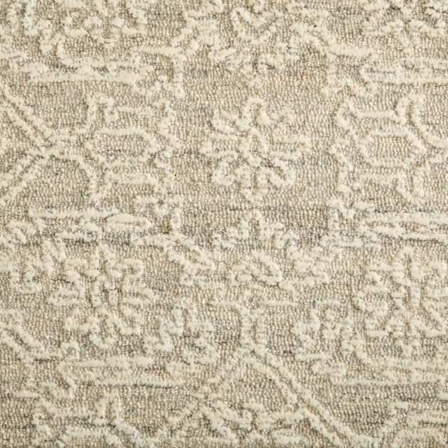 Custom Grandeur Lace Sandstone, 100% Wool Area Rug