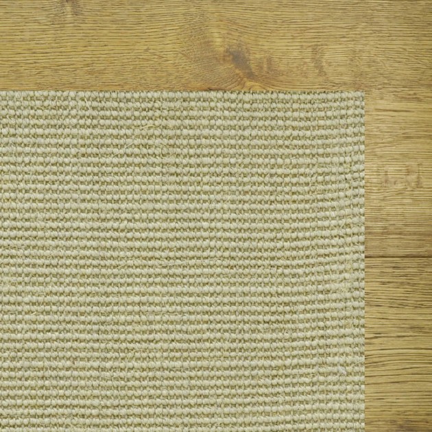 Custom Island Colors Boucle Silver Beige, 100% Sisal  Area Rug