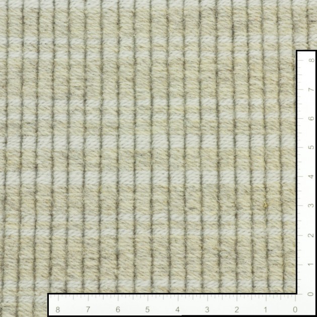 Custom Kalea Cream, 90% Wool/10% Polysilk Area Rug