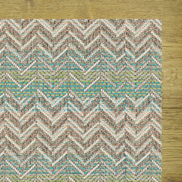 Custom Mardi Gras Lime, 100% Polypropylene Area Rug