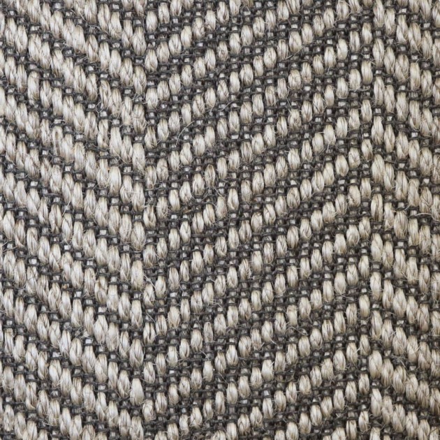 Custom Meroe Birch Pepper, 100% Sisal  Area Rug