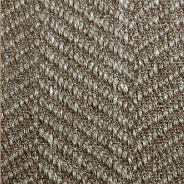 Custom Meroe Silvered Grey, 100% Sisal  Area Rug