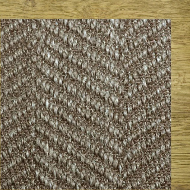 Custom Meroe Silvered Grey, 100% Sisal  Area Rug