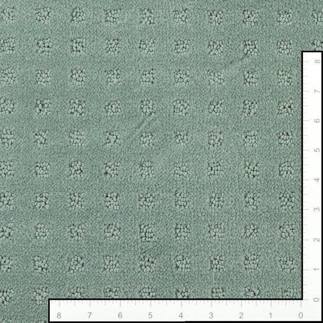 Custom Mission Square Blissful, 100% Continuous Filament Nylon Area Rug