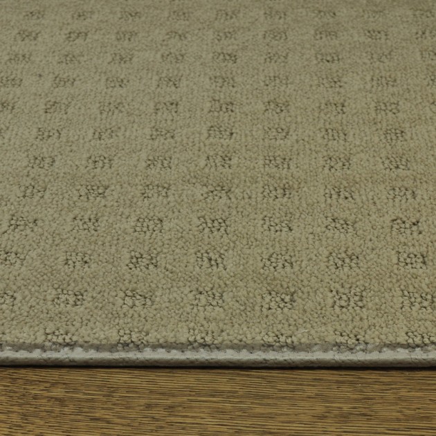 Custom Mission Square Tint of Taupe, 100% Continuous Filament Nylon Area Rug