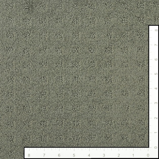 Custom Mission Square Titanium, 100% Continuous Filament Nylon Area Rug