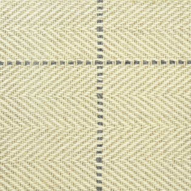Custom Peter Island Squared Linen, 100% Wool Area Rug