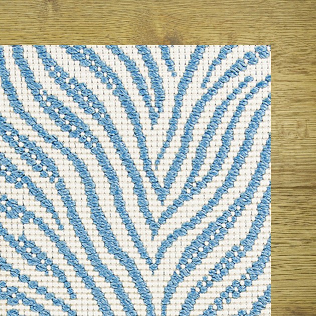 Custom Plantation Key Blue, 100% Polypropylene Area Rug