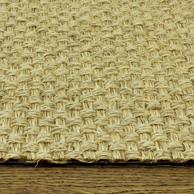 Custom Quadro Hush Beige, 100% Sisal Area Rug