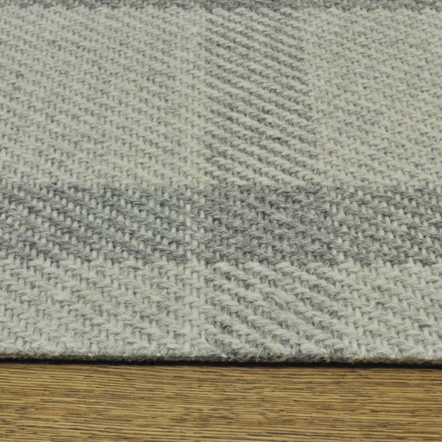 Custom Road town Silver, 100% Wool Area Rug